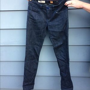 Dark denim jeans